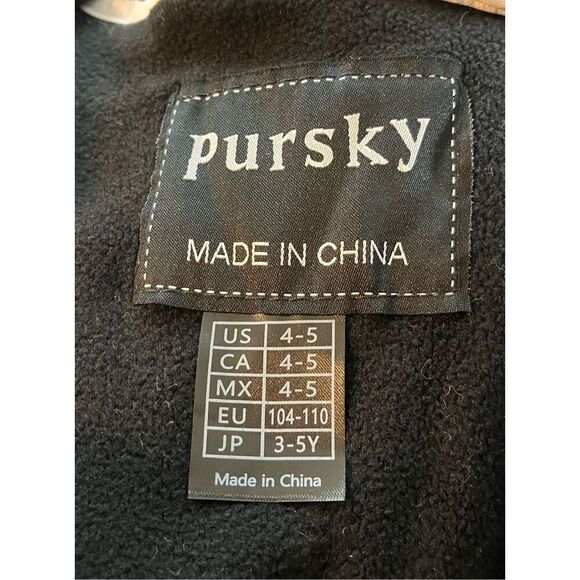 Pursky Kid's Snow Pants Girl's Winter Ski Bib - Picture 6 of 7